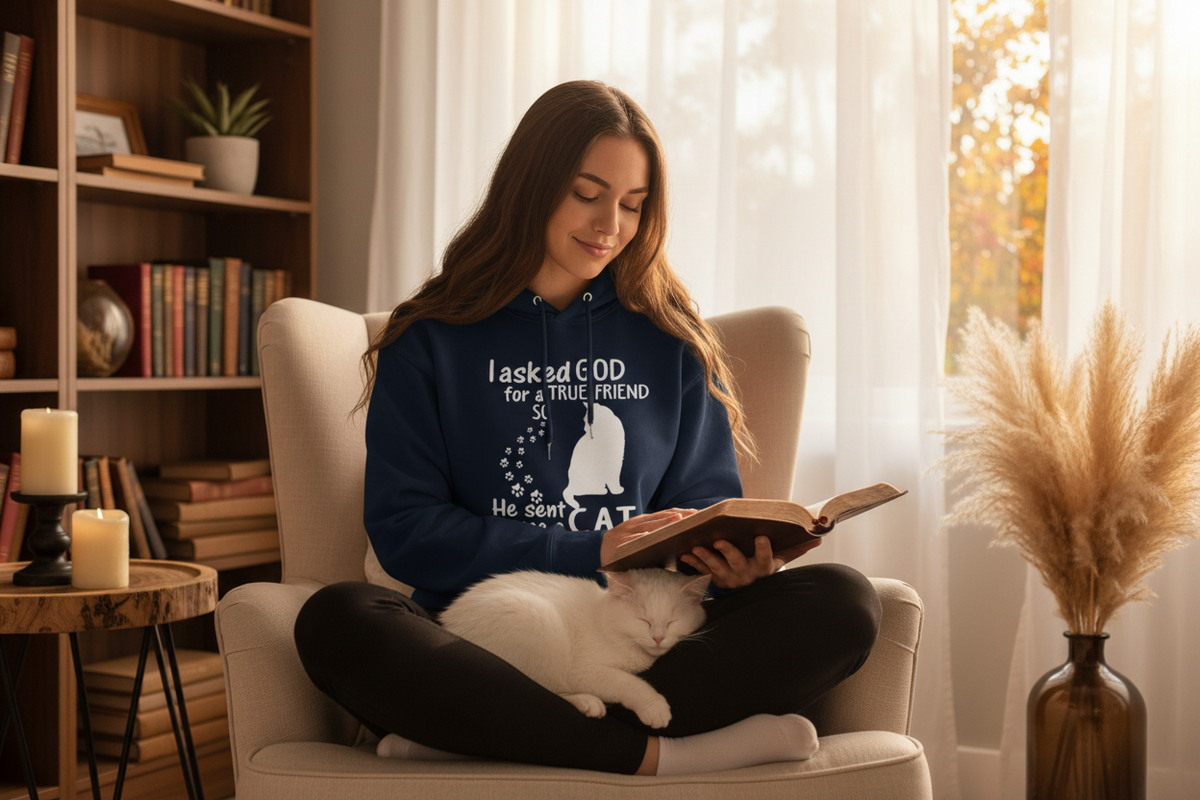 5 Faith-Inspired Hoodies Every Cat Lover Needs This Fall