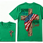 Stand For The Flag Kneel For The Cross  T-Shirt