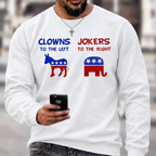 Clowns To The Left Jokers To The Right Crewneck Sweatshirt