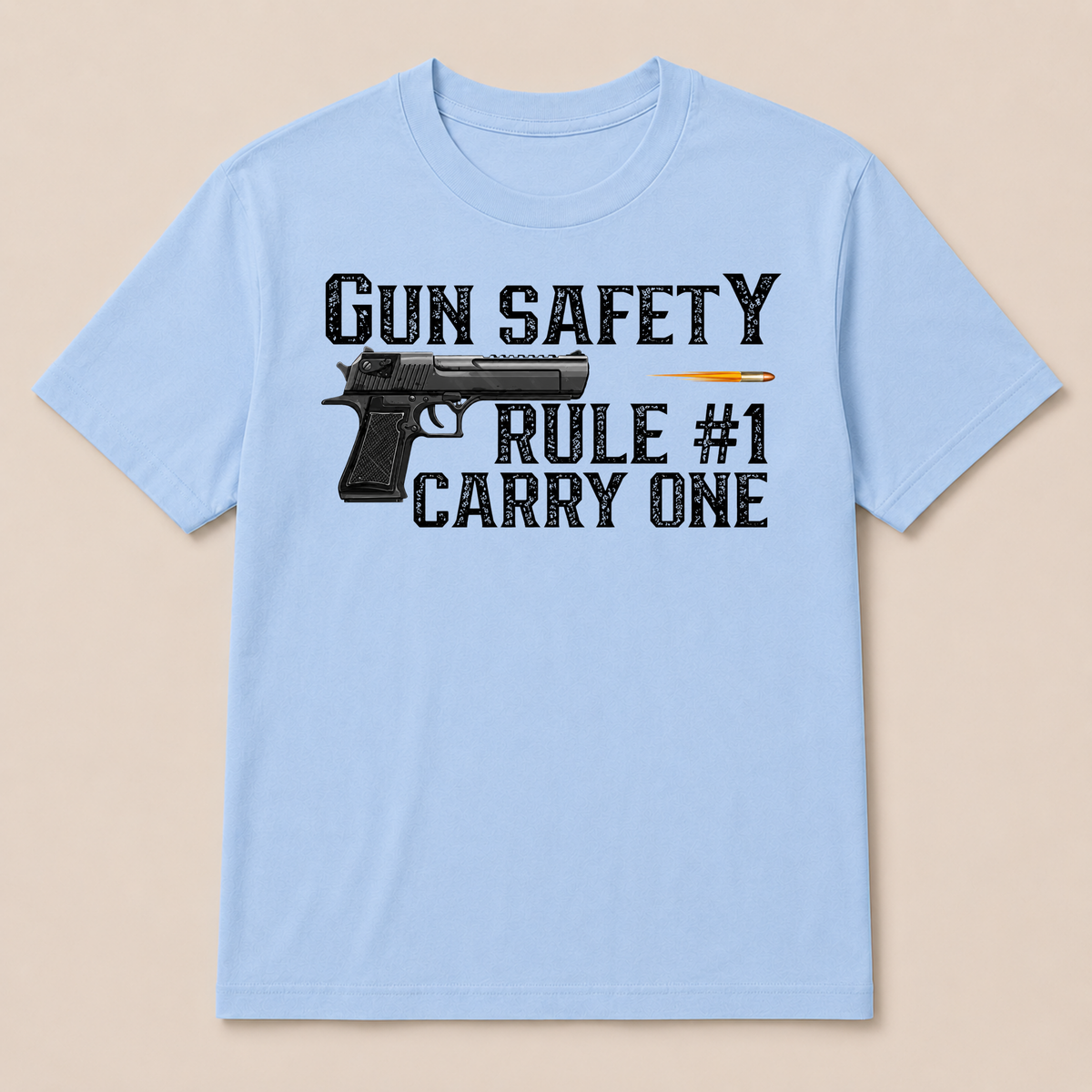 2nd Amendment Gun Safety Rule 1 Is Carry One Gun T Shirt