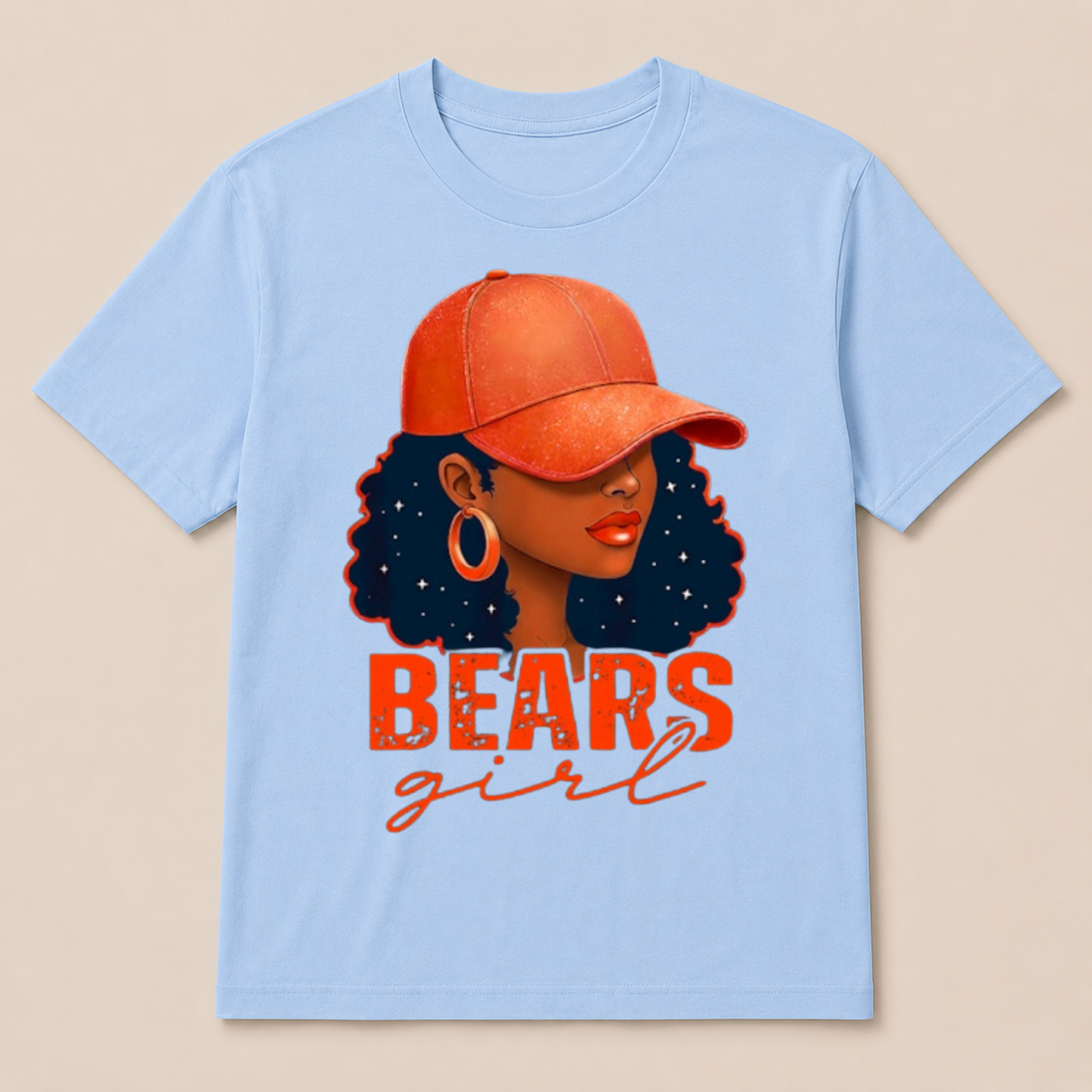 Vintage Bear Girl Black Women Sports Lover T Shirt