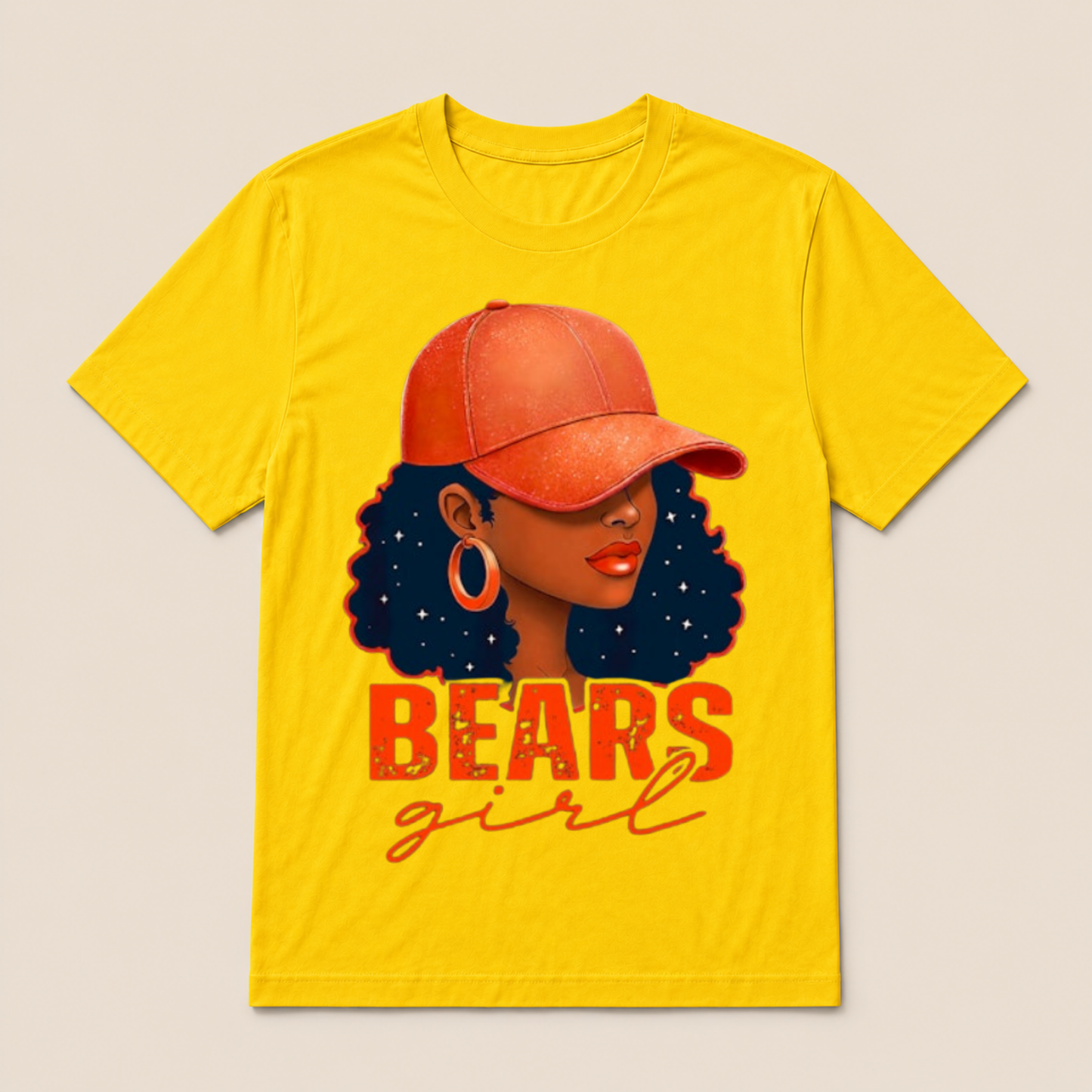 Vintage Bear Girl Black Women Sports Lover T Shirt