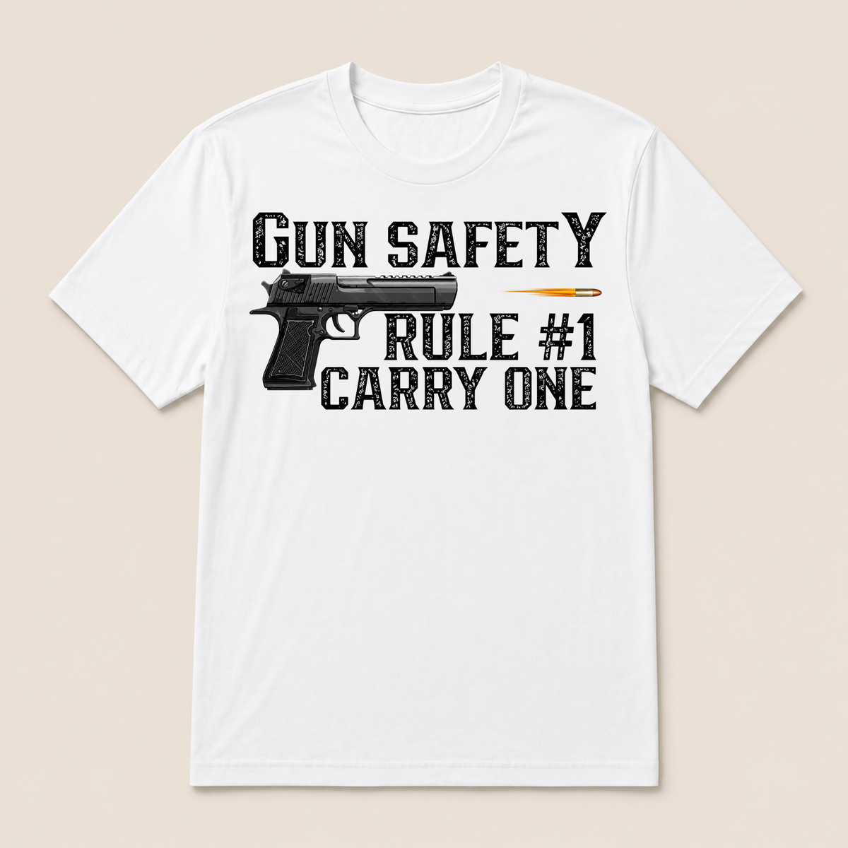 2nd Amendment Gun Safety Rule 1 Is Carry One Gun T Shirt
