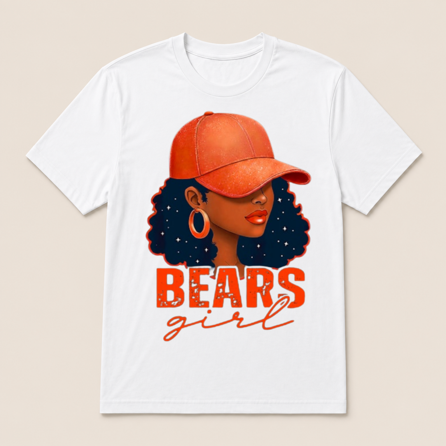 Vintage Bear Girl Black Women Sports Lover T Shirt