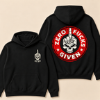 Zero Fucks Given Print Hoodie-Custom EST. Year
