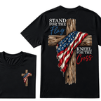 Stand For The Flag Kneel For The Cross  T-Shirt
