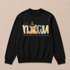 Cute New Year Teddy Bear  Crewneck Sweatshirt