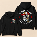 Custom EST. Year-Dirty Work Clean Money Print Hoodie