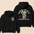 Working Like Crazy To Support The Lazy Hoodie- Custom EST. Year