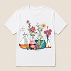 Laboratory Floral Beakers Chemistry Lab Scientist Best Gift For Science Lover Science T Shirt