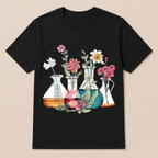 Laboratory Floral Beakers Chemistry Lab Scientist Best Gift For Science Lover Science T Shirt