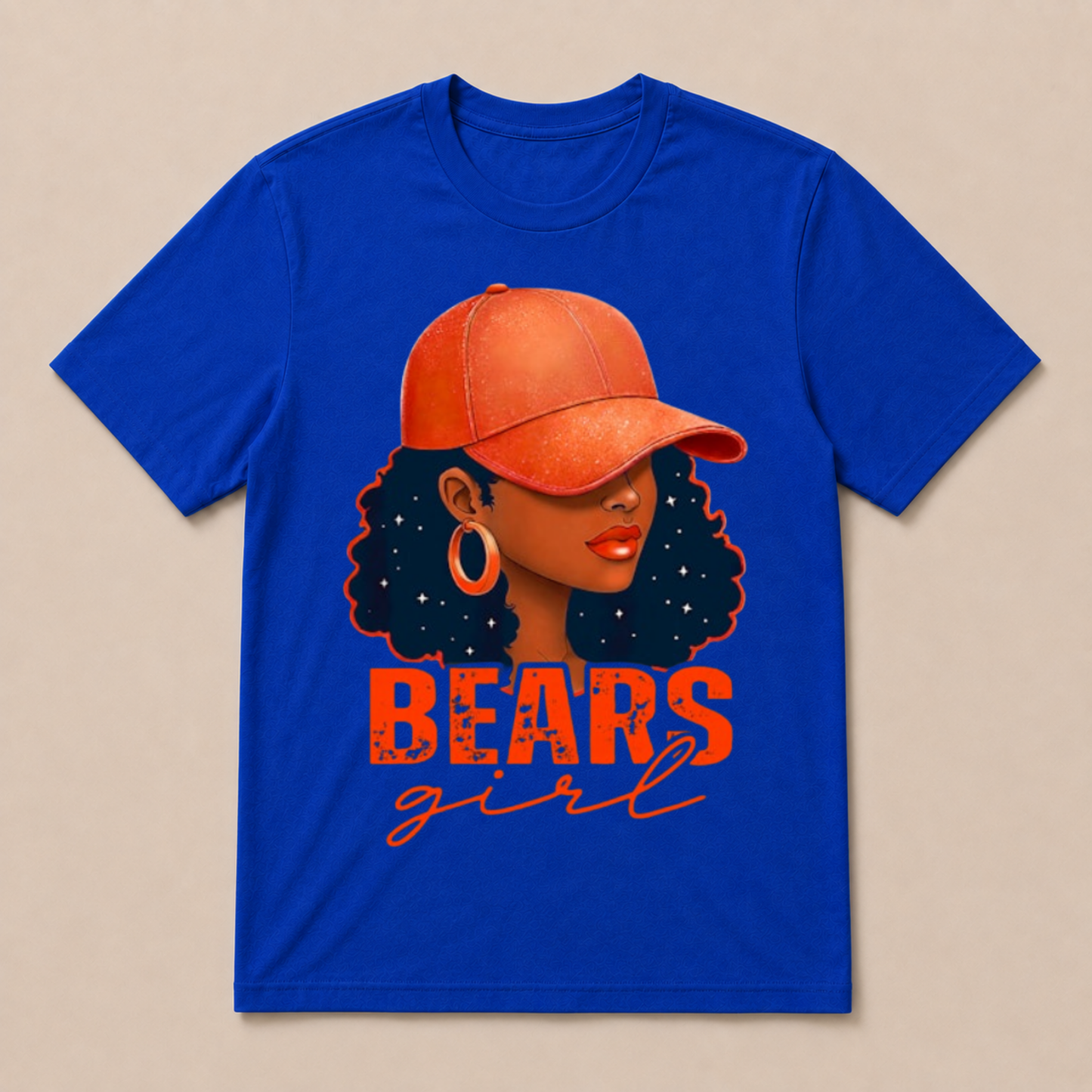 Vintage Bear Girl Black Women Sports Lover T Shirt