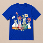 Laboratory Floral Beakers Chemistry Lab Scientist Best Gift For Science Lover Science T Shirt