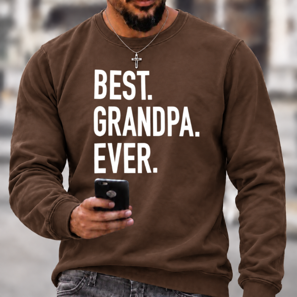 Best Grandpa Ever Crewneck Sweatshirt