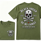 Custom EST.Year Customize Gen X Black Sheep Of My Family Set Apart By Faith 1 Peter 2:9 T-Shirt