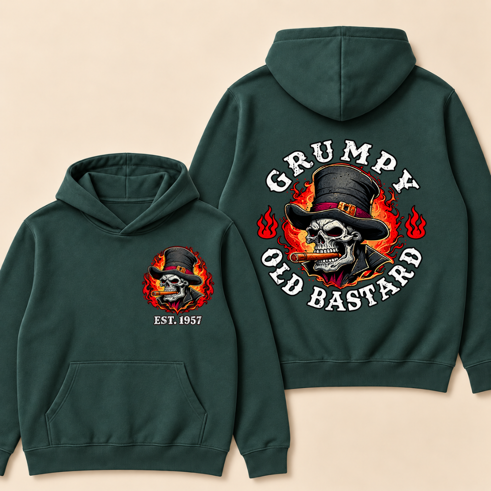 Custom EST. Year-Grumpy Old Bastard Hoodie