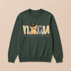 Cute New Year Teddy Bear  Crewneck Sweatshirt