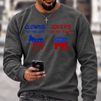 Clowns To The Left Jokers To The Right Crewneck Sweatshirt