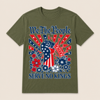 We The People Serve No Kings Stars Stripes America Patriotic T Shirt