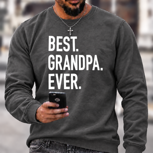 Best Grandpa Ever Crewneck Sweatshirt