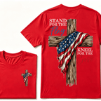 Stand For The Flag Kneel For The Cross  T-Shirt