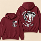 Custom EST. Year-Life’s Too Short To Give A Shit Funny Skull Print Hoodie