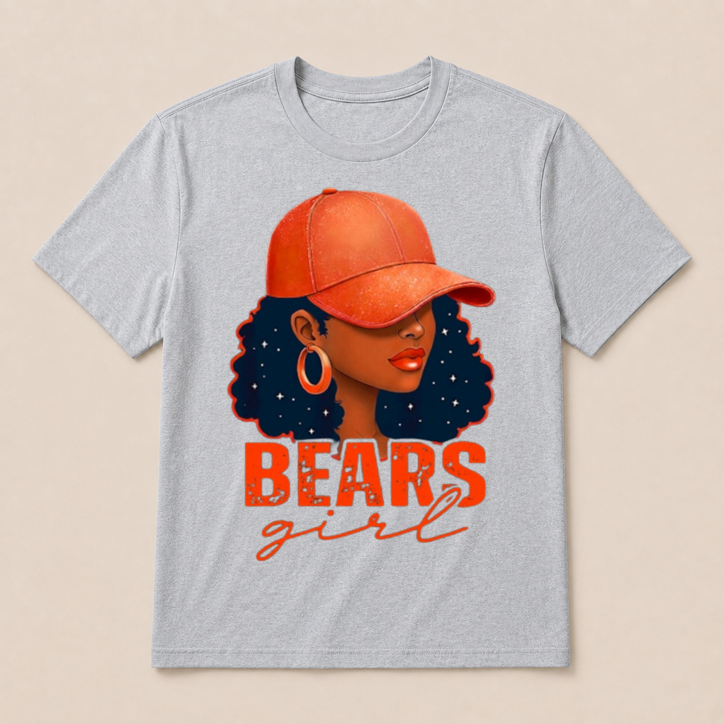 Vintage Bear Girl Black Women Sports Lover T Shirt