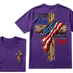 Stand For The Flag Kneel For The Cross  T-Shirt