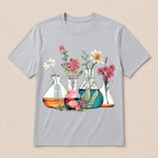 Laboratory Floral Beakers Chemistry Lab Scientist Best Gift For Science Lover Science T Shirt