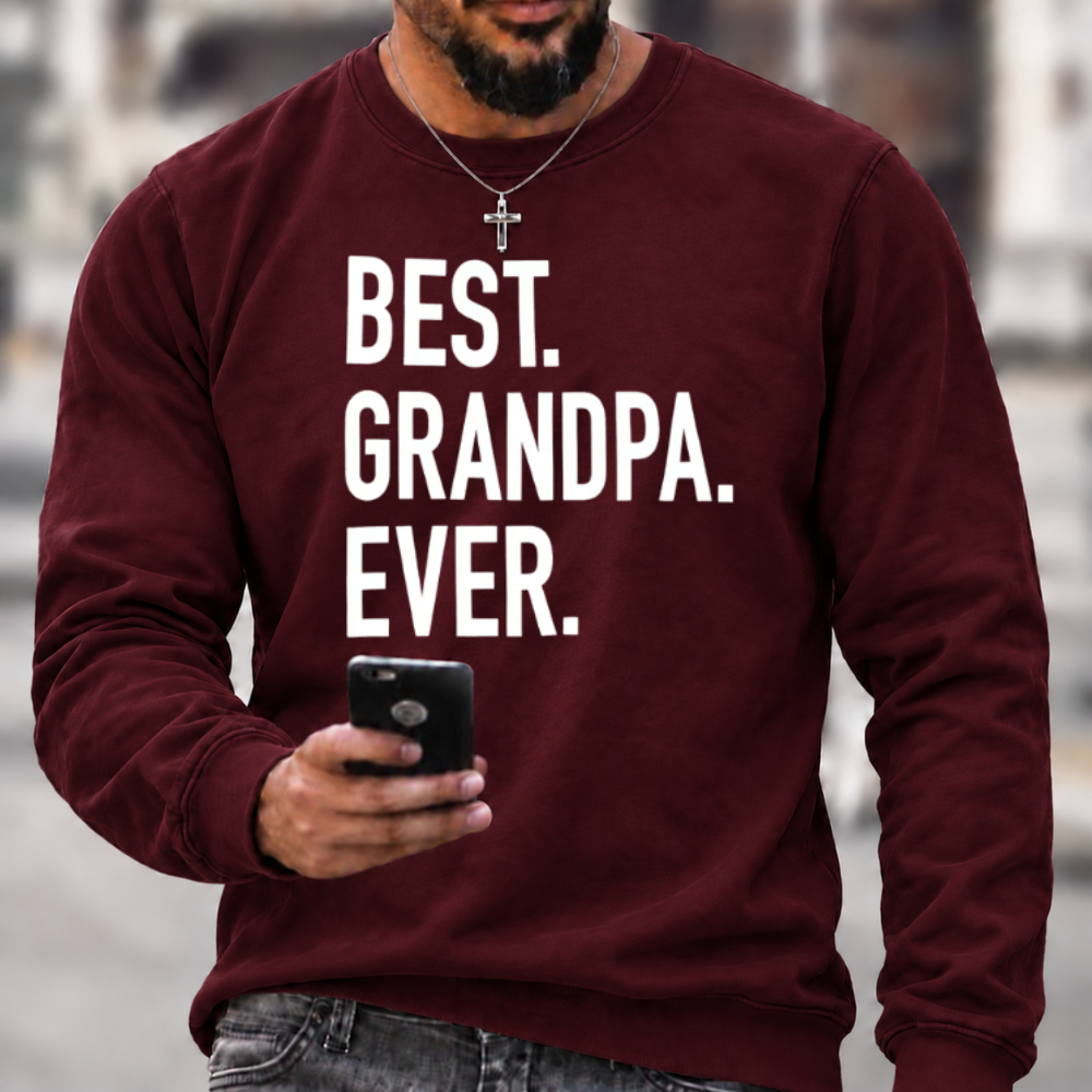 Best Grandpa Ever Crewneck Sweatshirt