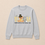 Cute New Year Teddy Bear  Crewneck Sweatshirt