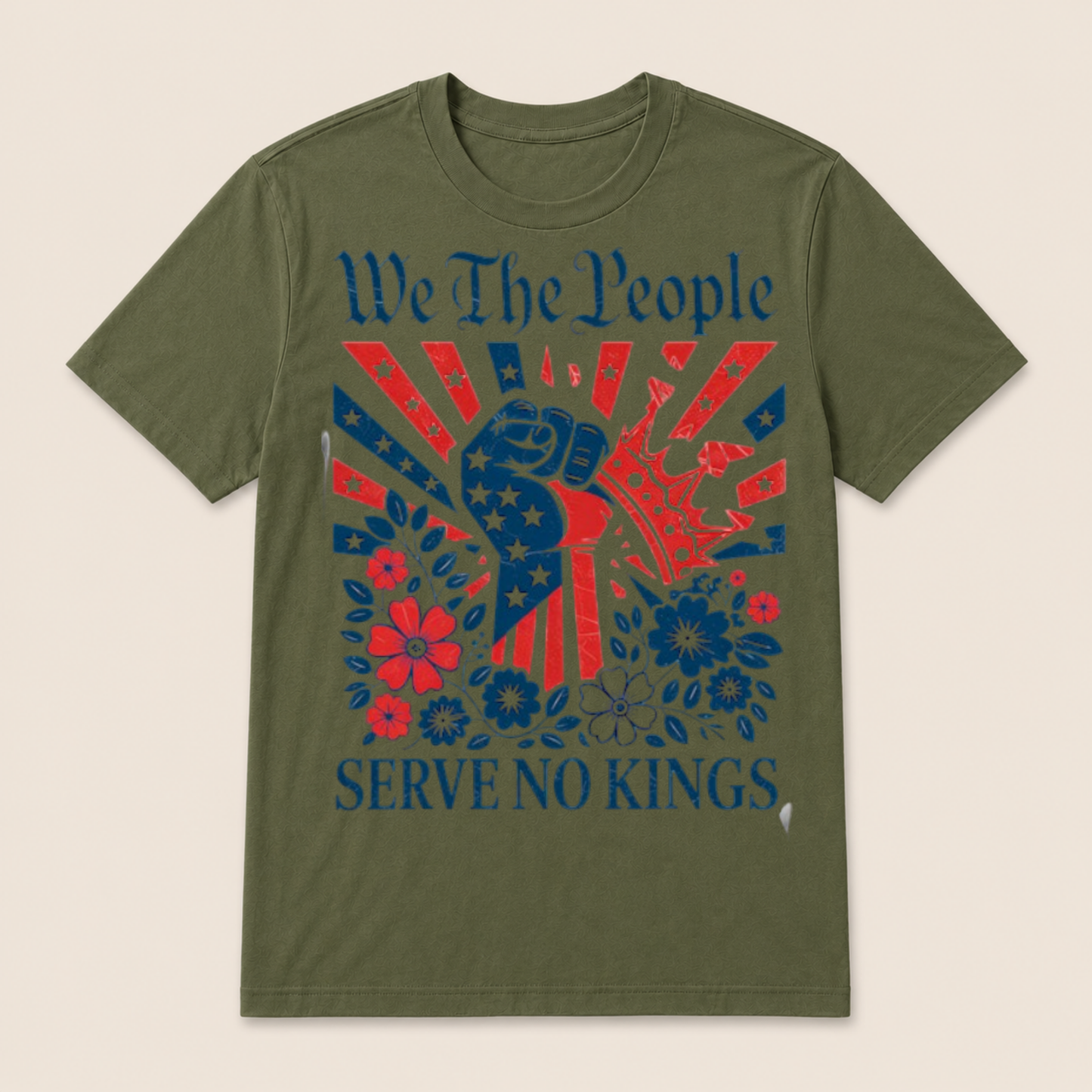 We The People Serve No Kings Stars Stripes America Patriotic T Shirt