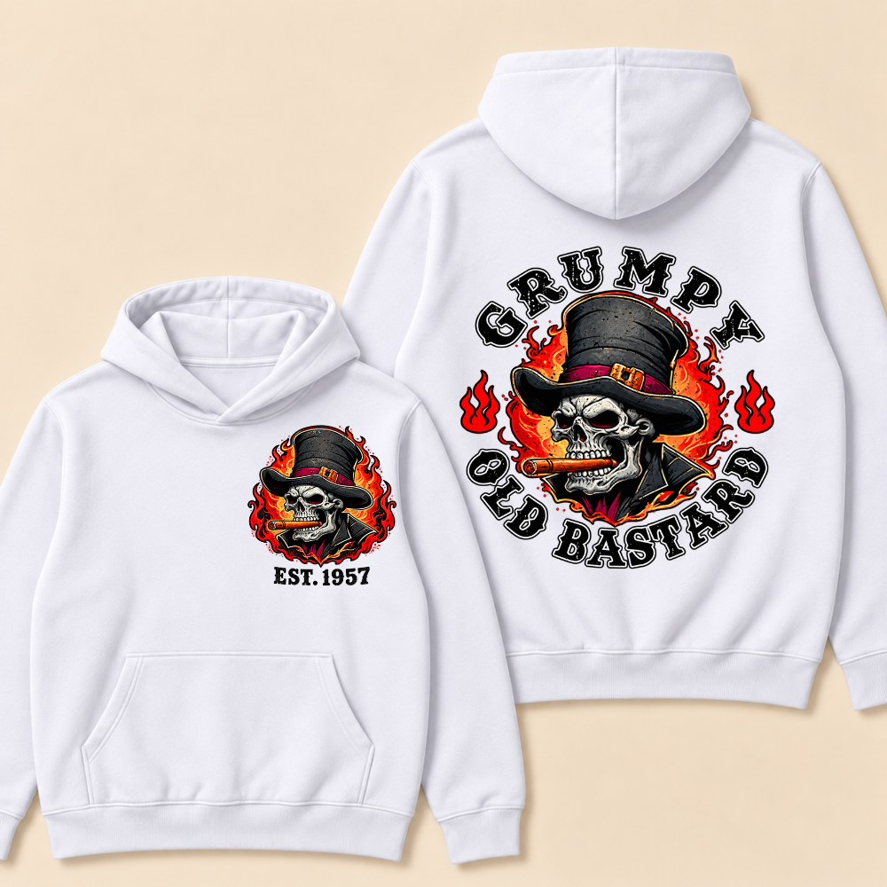 Custom EST. Year-Grumpy Old Bastard Hoodie