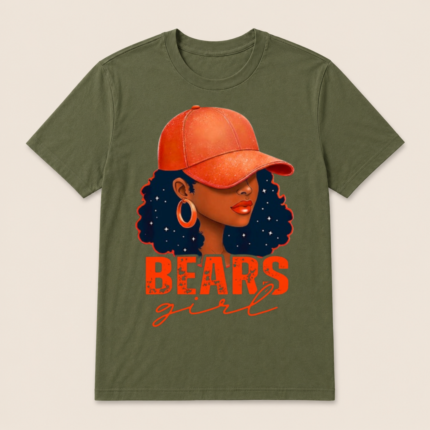 Vintage Bear Girl Black Women Sports Lover T Shirt