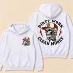 Custom EST. Year-Dirty Work Clean Money Print Hoodie