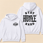Hustle Hard Print Hoodie-Custom EST. Year