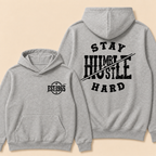 Hustle Hard Print Hoodie-Custom EST. Year