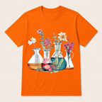 Laboratory Floral Beakers Chemistry Lab Scientist Best Gift For Science Lover Science T Shirt