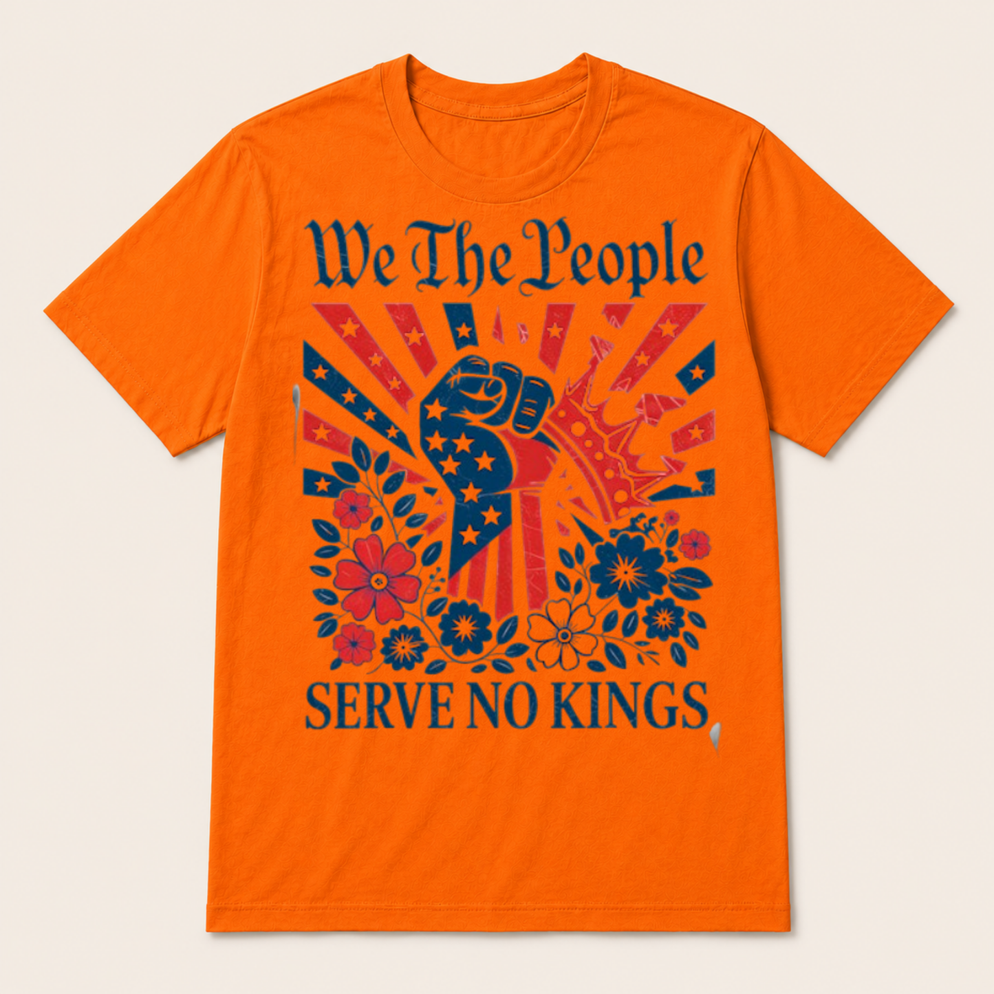 We The People Serve No Kings Stars Stripes America Patriotic T Shirt
