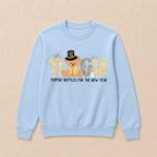 Cute New Year Teddy Bear  Crewneck Sweatshirt