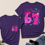 7th Birthday Girl I was 6 Now I'm 7 Year Old Girl Birthday V-Neck T-Shirt