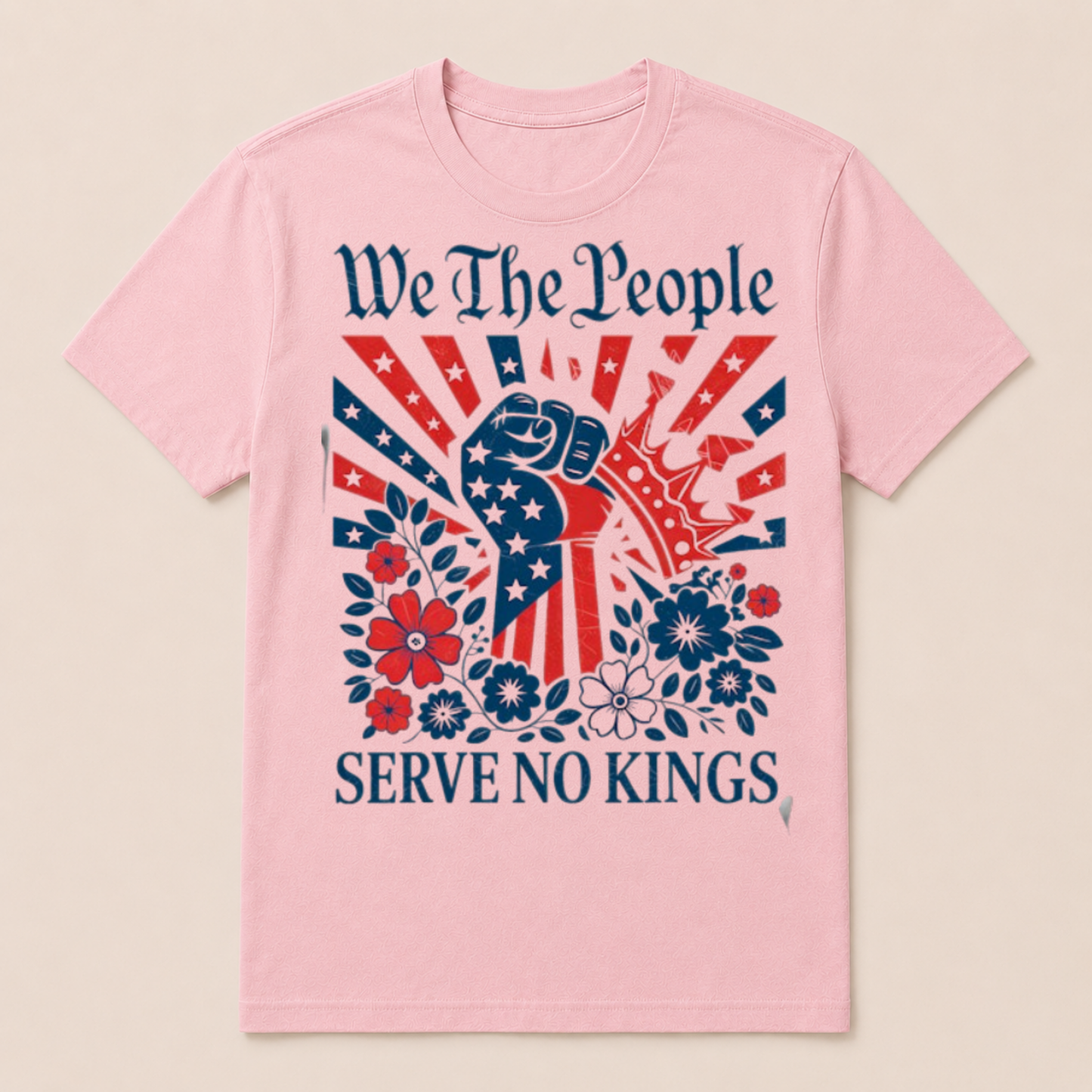 We The People Serve No Kings Stars Stripes America Patriotic T Shirt