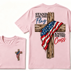 Stand For The Flag Kneel For The Cross  T-Shirt