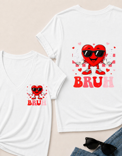 Six Seven 67 Bruh 6 7 Meme Funny Valentine Heart Boys Kids T Shirt