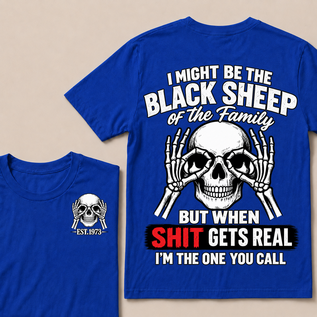Black Sheep Of My Family  Custom EST.Year T-Shirt