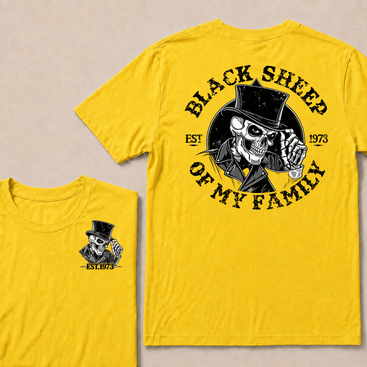 Black Sheep Of My Family  Custom EST.Year T-Shirt