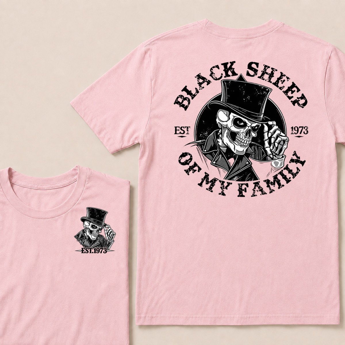 Black Sheep Of My Family  Custom EST.Year T-Shirt