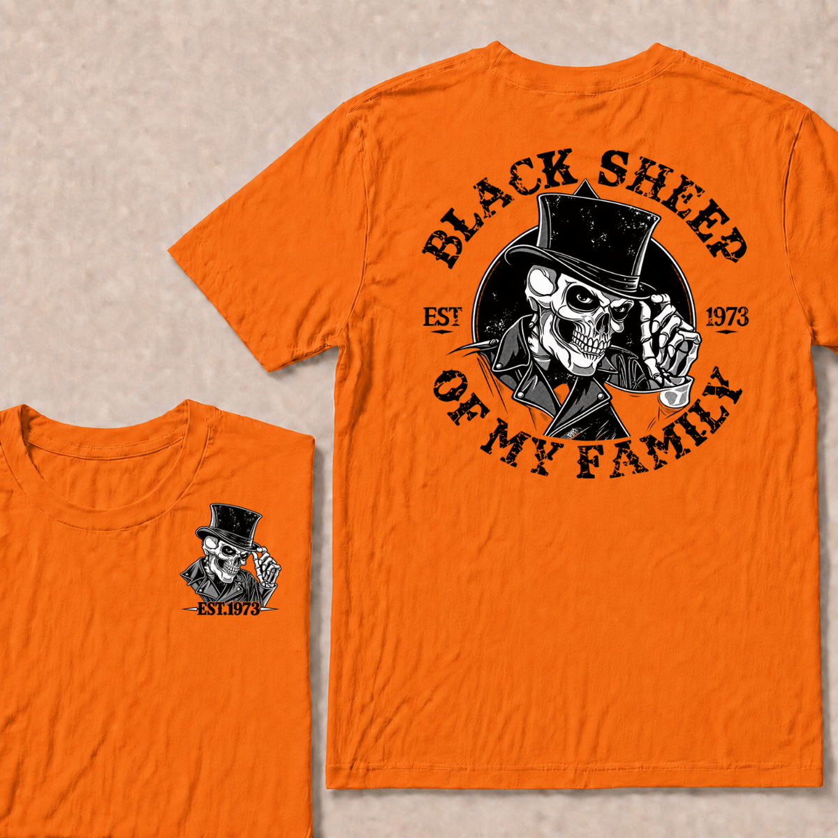Black Sheep Of My Family  Custom EST.Year T-Shirt