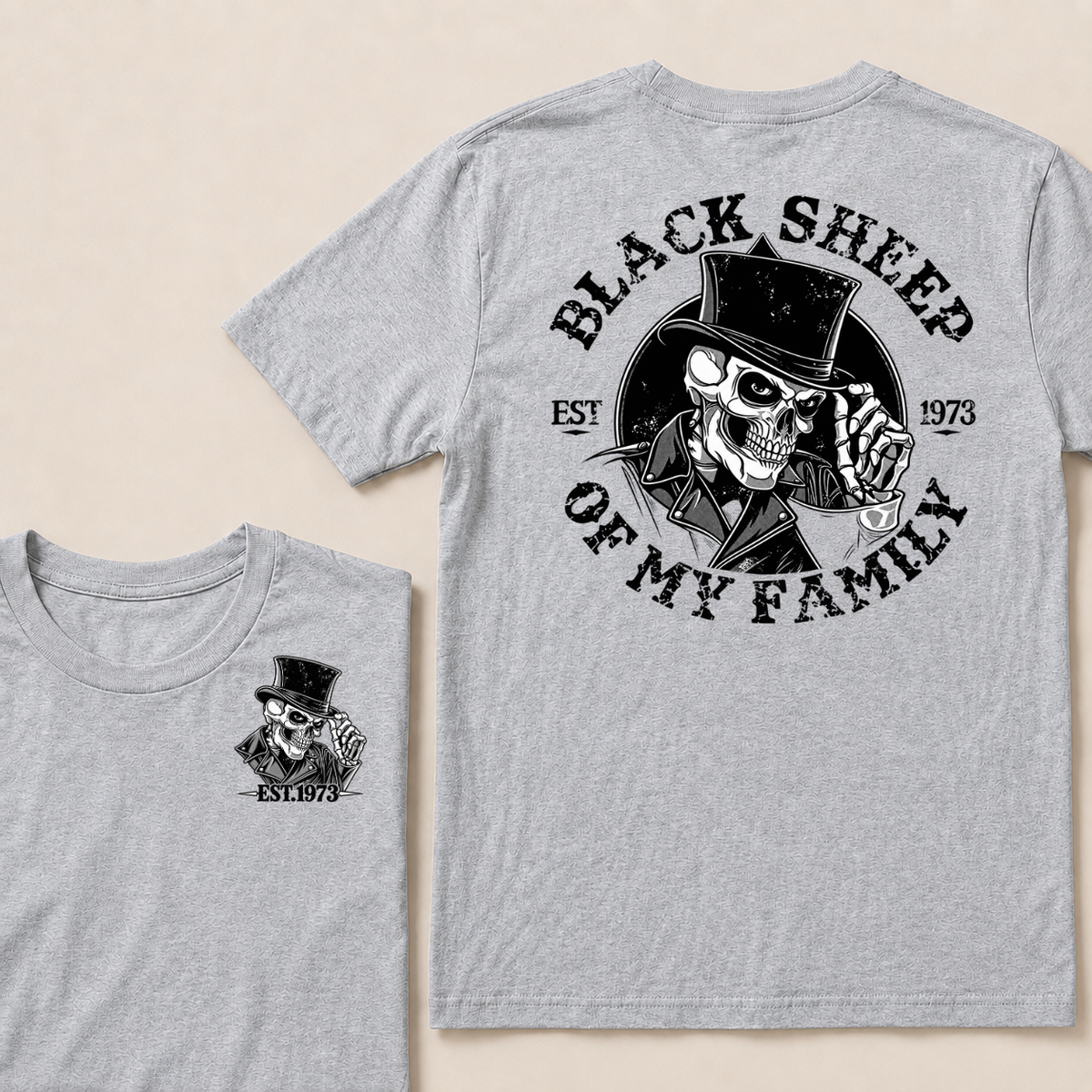 Black Sheep Of My Family  Custom EST.Year T-Shirt