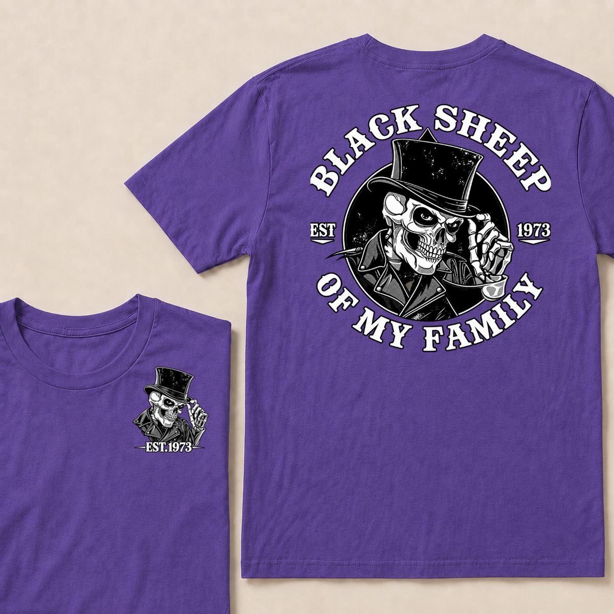 Black Sheep Of My Family  Custom EST.Year T-Shirt